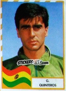 Cromo G. Quinteros - Copa América 1995 - Navarrete