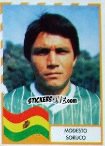 Sticker Modesto Soruco - Copa América 1995 - Navarrete