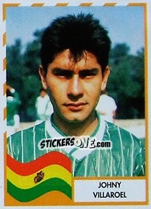Cromo Johny Villaroel - Copa América 1995 - Navarrete