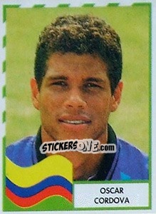 Sticker Oscar Cordova - Copa América 1995 - Navarrete