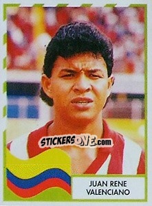 Sticker Juan Rene Valenciano - Copa América 1995 - Navarrete