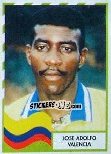 Sticker Jose Adolfo Valencia - Copa América 1995 n. 80 - Navarrete