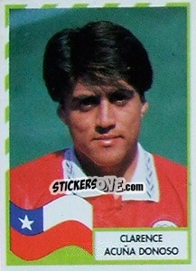Cromo Clarence Acuña Donoso - Copa América 1995 - Navarrete