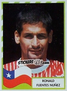 Cromo Ronald Fuentes Nuñez - Copa América 1995 - Navarrete
