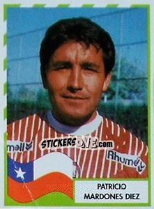 Cromo Patricio Mardones Diez - Copa América 1995 - Navarrete