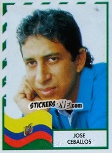 Sticker Jose Ceballos - Copa América 1995 n. 103 - Navarrete