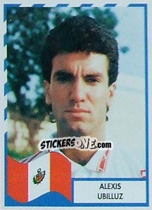 Cromo Alexis Ubilluz - Copa América 1995 - Navarrete