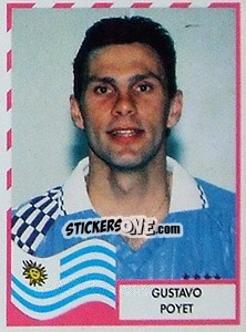 Cromo Gustavo Poyet - Copa América 1995 - Navarrete