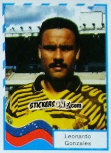 Cromo Leonardo Gonzales - Copa América 1995 - Navarrete