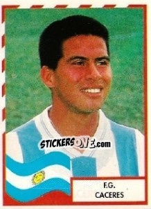 Figurina F.G. Caceres - Copa América 1995 - Mundicromo