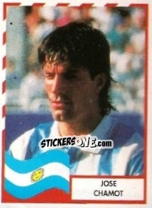 Sticker Jose Chamot - Copa América 1995 - Mundicromo