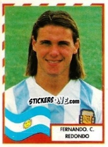 Sticker Fernando C. Redondo - Copa América 1995 - Mundicromo