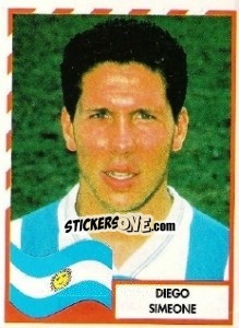 Cromo Diego Simeone - Copa América 1995 - Mundicromo