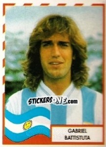 Sticker Gabriel Battistuta - Copa América 1995 n. 17 - Mundicromo
