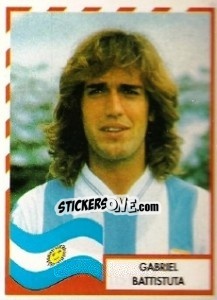 Sticker Gabriel Battistuta - Copa América 1995 - Mundicromo