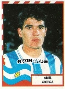 Sticker Ariel Ortega - Copa América 1995 - Mundicromo