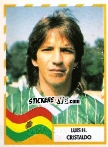 Sticker Luis H. Cristaldo - Copa América 1995 - Mundicromo