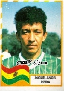 Figurina Miguel Angel Rimba - Copa América 1995 - Mundicromo