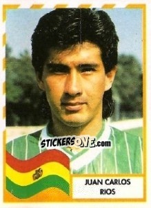 Cromo Juan Carlos Rios - Copa América 1995 - Mundicromo