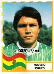 Sticker Modesto Soruco - Copa América 1995 - Mundicromo