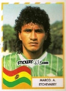 Sticker Marco A. Etchevarry - Copa América 1995 - Mundicromo