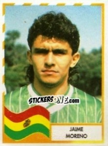 Sticker Jaime Moreno - Copa América 1995 - Mundicromo