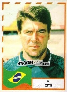 Cromo A. Zetti - Copa América 1995 - Mundicromo