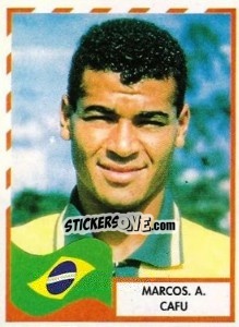 Cromo Marcos A. Cafu - Copa América 1995 - Mundicromo
