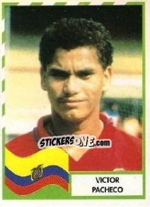 Cromo Victor Pacheco - Copa América 1995 - Mundicromo