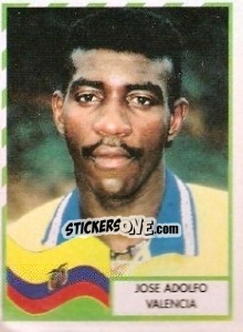 Figurina Jose Adolfo Valencia - Copa América 1995 n. 80 - Mundicromo