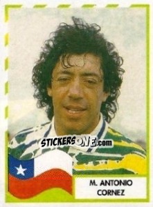 Sticker M. Antonio Cornez - Copa América 1995 - Mundicromo