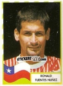 Figurina Ronald Fuentes Nuñez - Copa América 1995 - Mundicromo