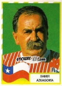 Sticker Xabier Azkagorta - Copa América 1995 - Mundicromo