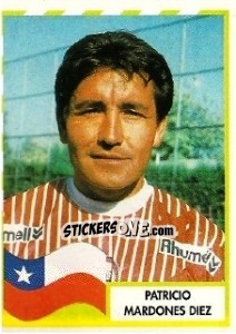 Sticker Patricio Mardones Diez - Copa América 1995 - Mundicromo