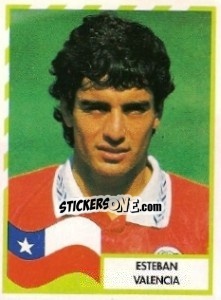 Sticker Esteban Valencia - Copa América 1995 - Mundicromo