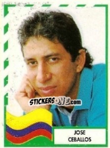 Sticker Jose Ceballos - Copa América 1995 - Mundicromo