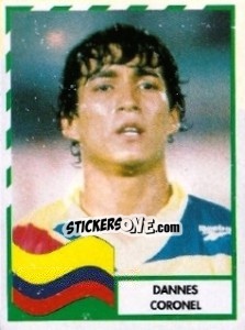 Sticker Dannes Coronel - Copa América 1995 - Mundicromo