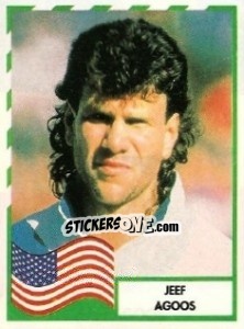 Sticker Jeff Agoos - Copa América 1995 - Mundicromo