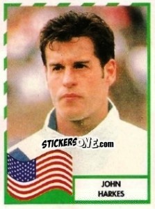 Sticker John Harkes - Copa América 1995 - Mundicromo