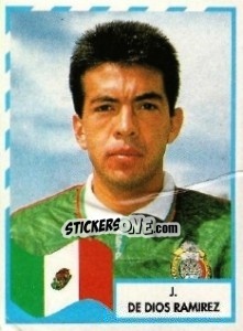 Figurina J. De Dios Ramirez - Copa América 1995 - Mundicromo