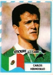 Cromo Carlos Hermosillo - Copa América 1995 - Mundicromo