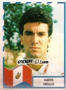 Cromo Alexis Ubilluz - Copa América 1995 - Mundicromo