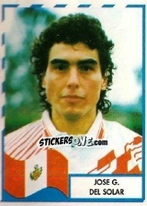 Sticker Jose G. Del Solar - Copa América 1995 - Mundicromo