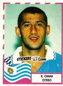 Cromo R. Omar Otero - Copa América 1995 - Mundicromo