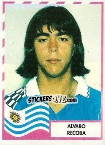 Cromo Alvaro Recoba - Copa América 1995 - Mundicromo