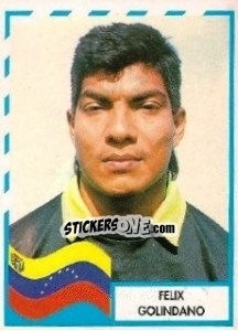 Cromo Felix Golindano - Copa América 1995 - Mundicromo