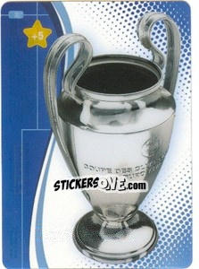 Sticker Trophy - UEFA Champions League 2008-2009. Trading Cards Game - Panini