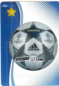 Sticker Official Ball - UEFA Champions League 2008-2009. Trading Cards Game n. 3 - Panini