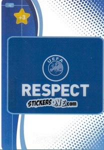 Sticker UEFA Respect - UEFA Champions League 2008-2009. Trading Cards Game - Panini