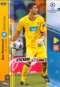 Sticker Rui Patricio - UEFA Champions League 2008-2009. Trading Cards Game n. 9 - Panini